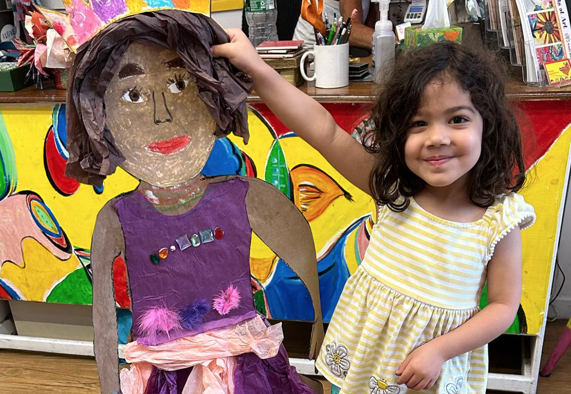 life size portrait created by one of our young artists