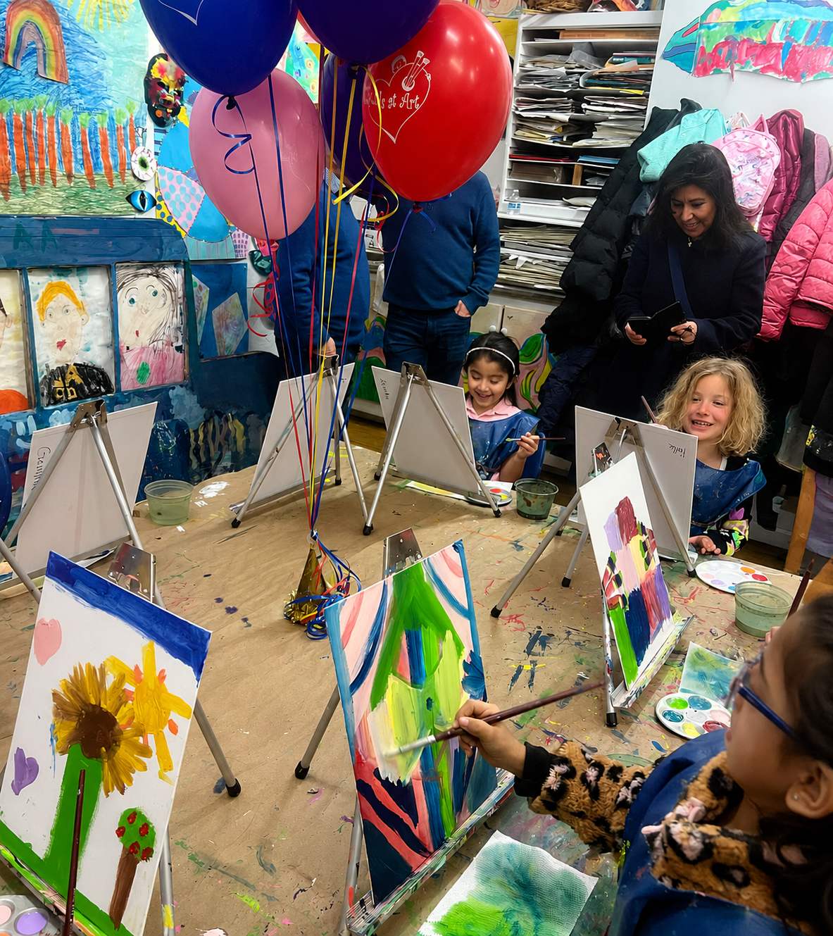 birthday party easels